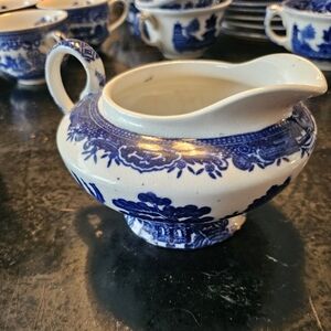 Classic Blue and White Porcelain Pitcher